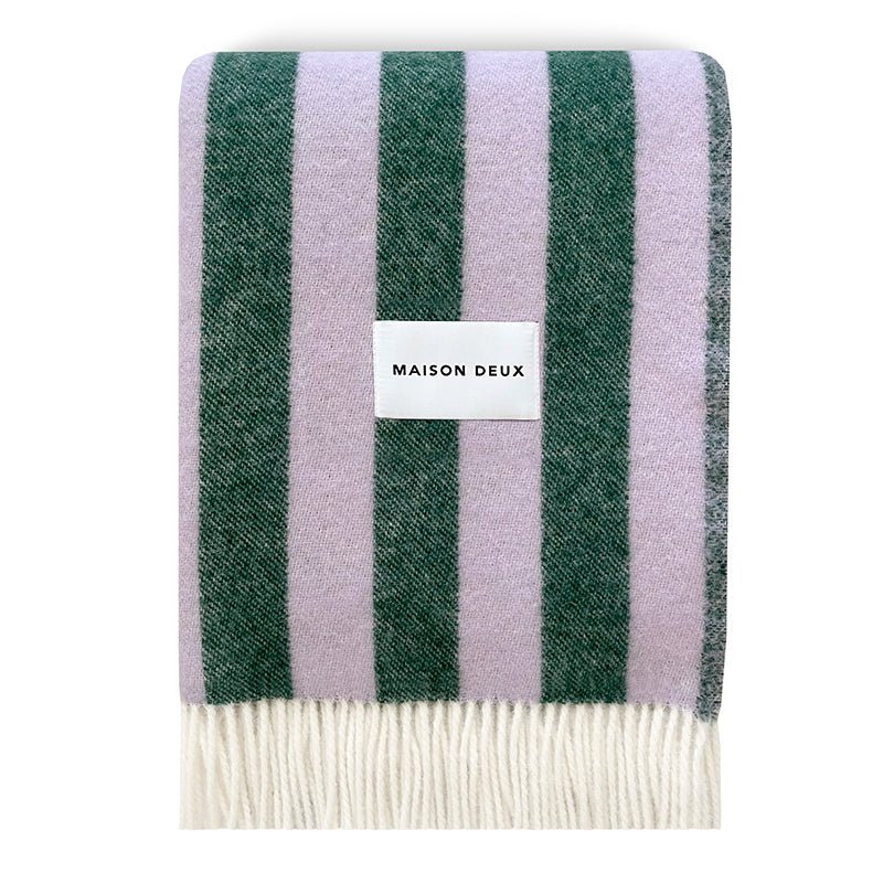 Find Candy Wrap Blanket Lilac/Green - Maison Deux at Bungalow Trading Co.