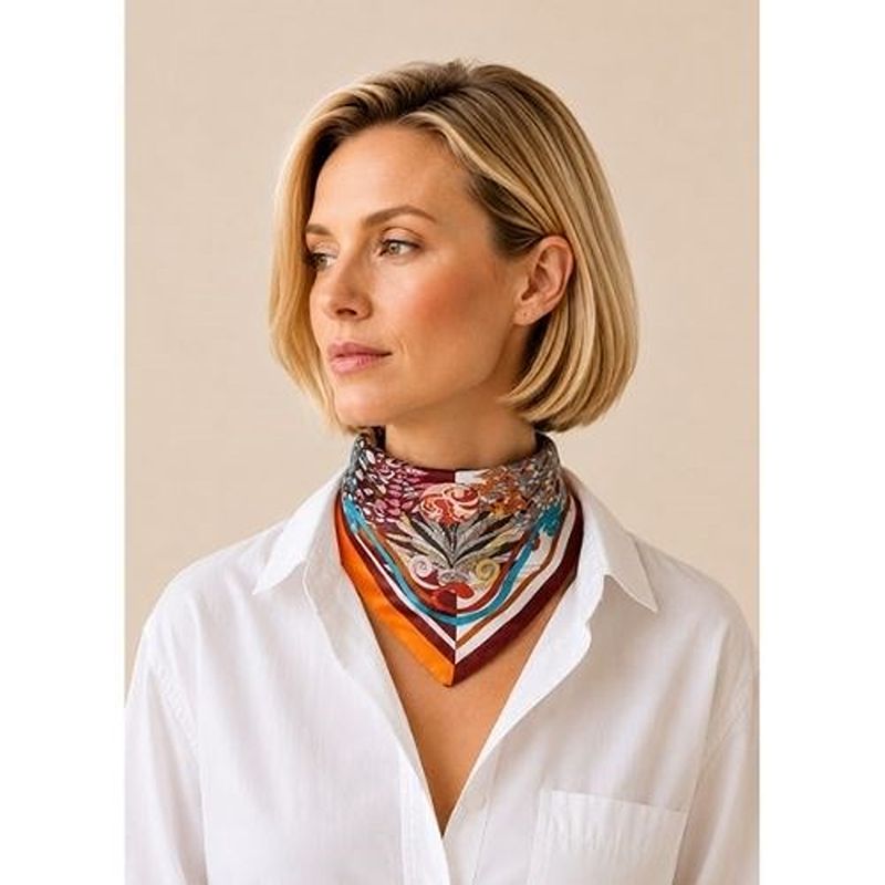 Silk Scarf Astro Capricorn
