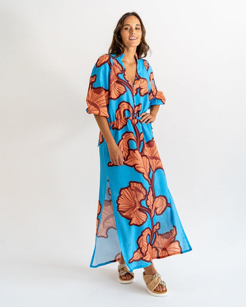 Find Cascada Dress Hibiscus - Elms + King at Bungalow Trading Co.