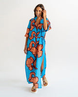 Find Cascada Dress Hibiscus - Elms + King at Bungalow Trading Co.