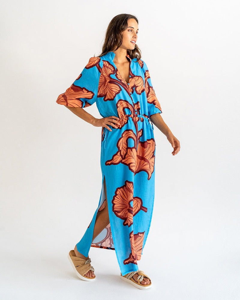 Find Cascada Dress Hibiscus - Elms + King at Bungalow Trading Co.