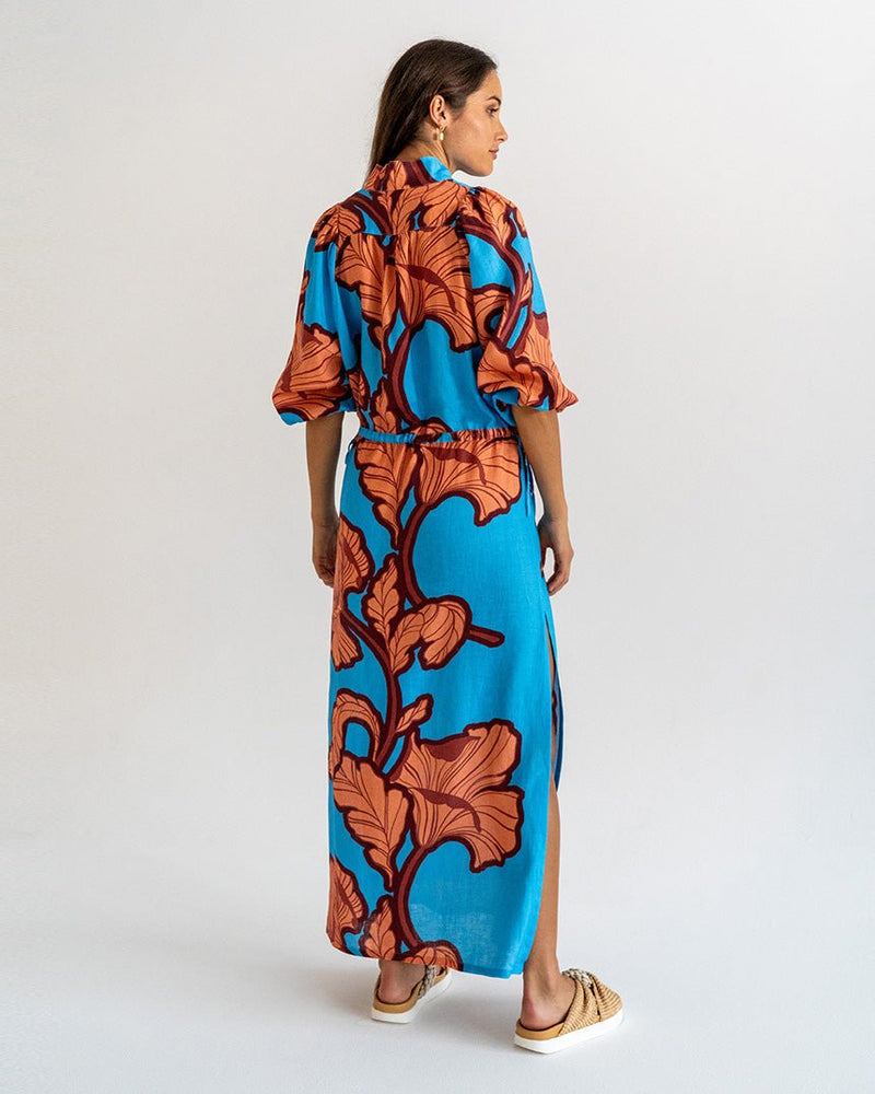 Find Cascada Dress Hibiscus - Elms + King at Bungalow Trading Co.