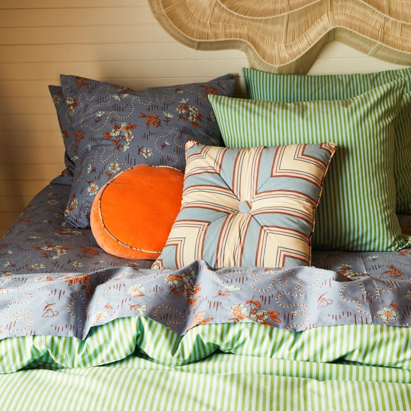 Find Castilo Round Velvet Cushion Desert - Sage & Clare at Bungalow Trading Co.