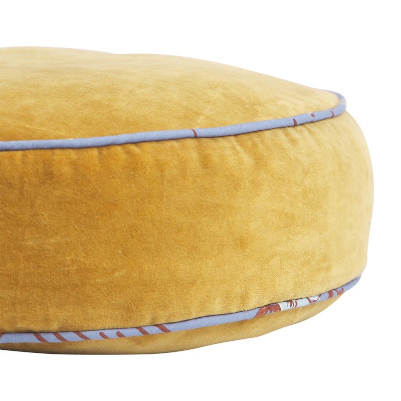 Find Castilo Round Velvet Cushion Ginger - Sage & Clare at Bungalow Trading Co.