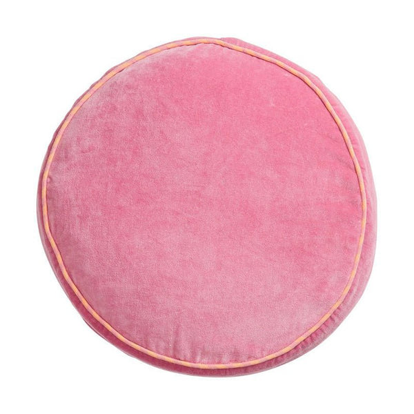 Find Castilo Round Velvet Cushion Rosewater - Sage & Clare at Bungalow Trading Co.