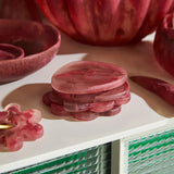 Find Cecilia Set of 2 Coasters Rhubarb - Sage & Clare at Bungalow Trading Co.