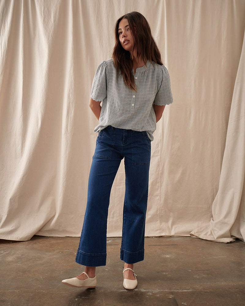 Find Celeste Jeans Mid West Blue - Kireina at Bungalow Trading Co.