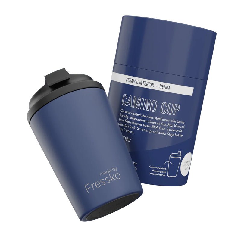 Find Ceramic Camino Coffee Cup 340ml Denim - FRESSKO at Bungalow Trading Co.