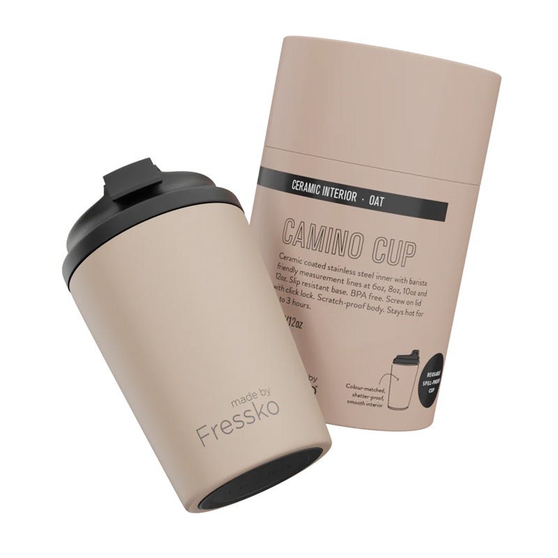 Find Ceramic Camino Coffee Cup 340ml Oat - FRESSKO at Bungalow Trading Co.