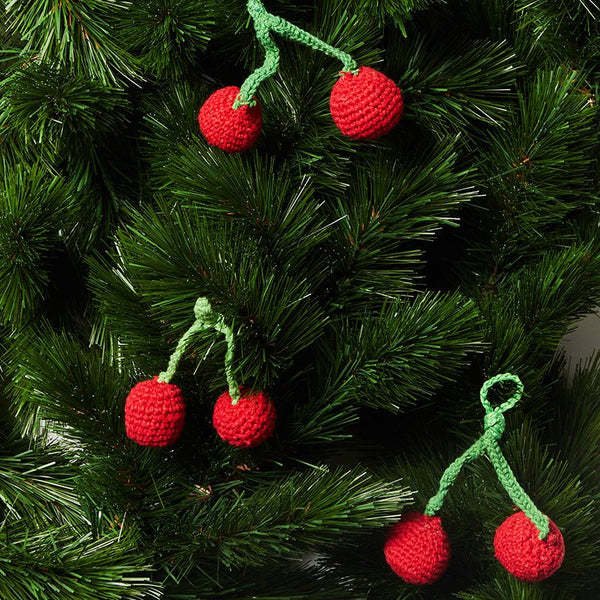 Find Cherries Red Christmas Decoration - Bonnie & Neil at Bungalow Trading Co.