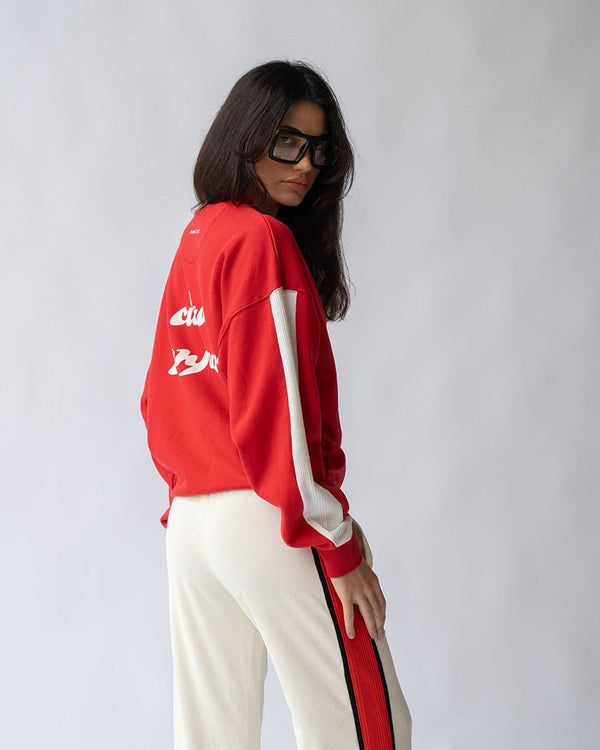 Find Ciao Bonjour Sweatshirt Cherry - Araminta James at Bungalow Trading Co.