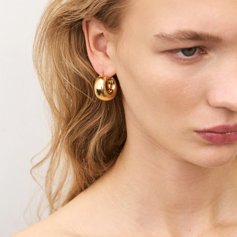 Find Circlet Earrings Gold - Vanessa Baroni at Bungalow Trading Co.