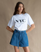 Find City Never Sleeps Tee Chalk - Araminta James at Bungalow Trading Co.