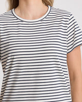 Classic Stripe Tee Navy/White