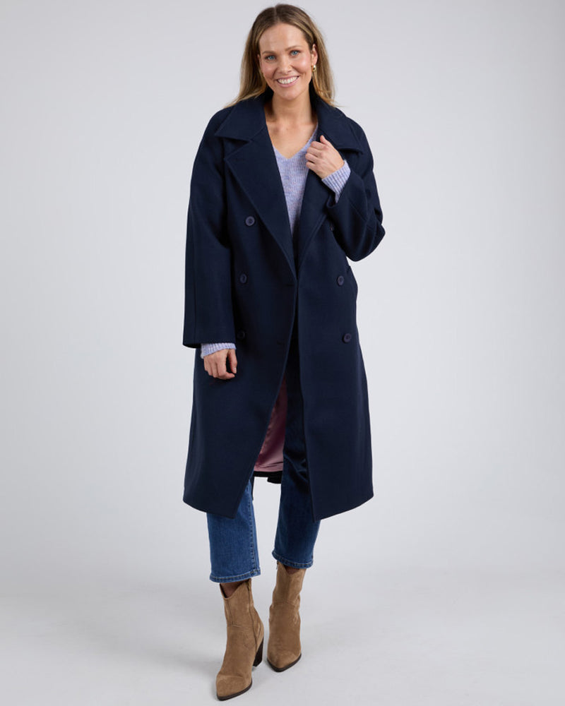 Clemence Coat Navy