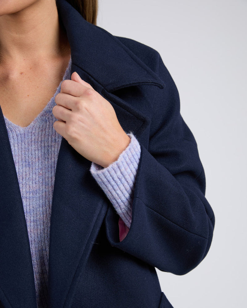 Clemence Coat Navy