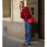 Cloud Stash Base Crossbody Cherry Red