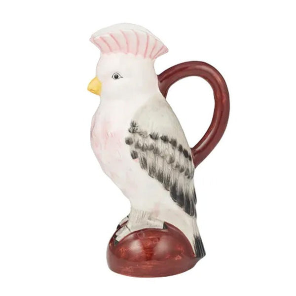 Find Cockatoo Ceramic Jug - Coast to Coast at Bungalow Trading Co.