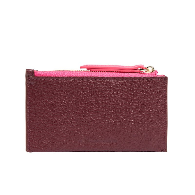 Find Compact Wallet Burgundy Pebble - Arlington Milne at Bungalow Trading Co.