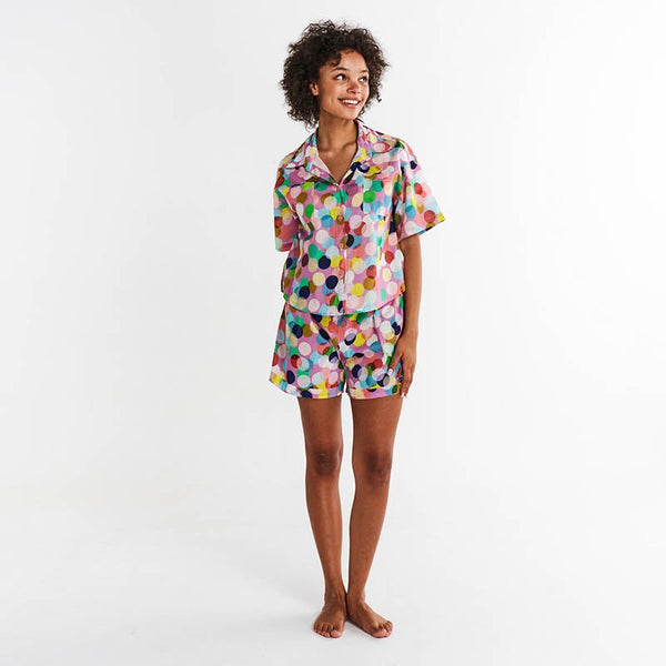 Find Confetti Pink Short Sleeve & Short Pyjamas - Kip & Co at Bungalow Trading Co.