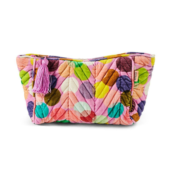 Find Confetti Pink Velvet Toiletry Bag - Kip & Co at Bungalow Trading Co.