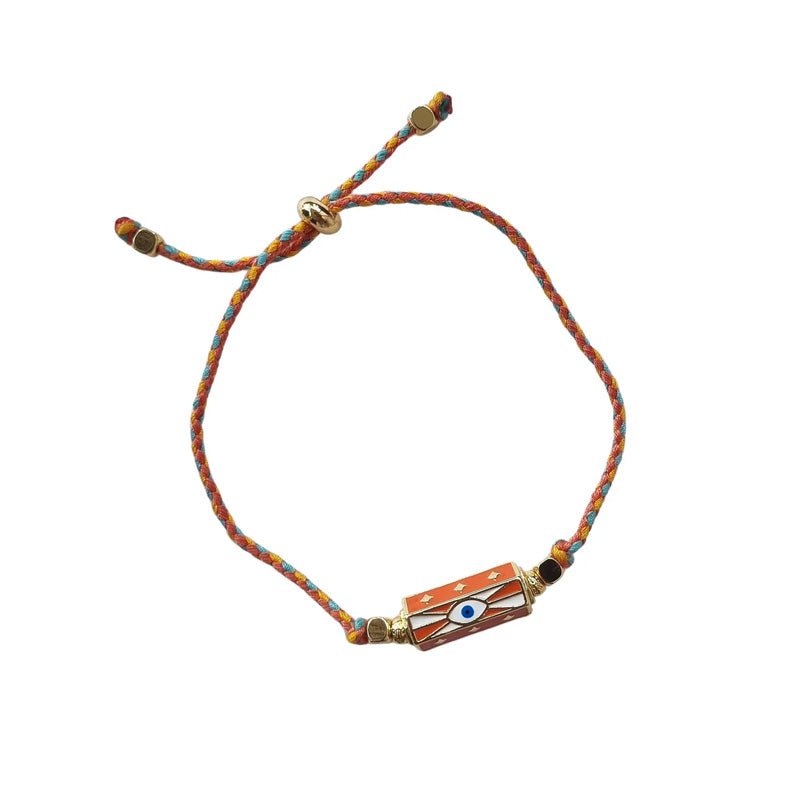 Find Cord Bracelet Orange Eye - Zoda at Bungalow Trading Co.