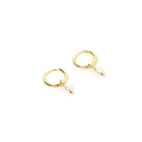 Find Cordelia Pearl Earrings Gold - Arms of Eve at Bungalow Trading Co.