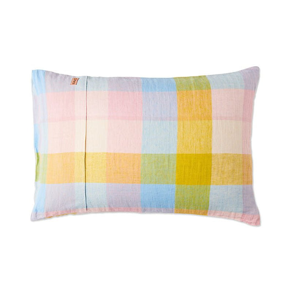 Find Corfu Tartan Linen Pillowcases Set of 2 - Kip & Co at Bungalow Trading Co.