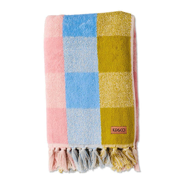 Find Corfu Tartan Terry Bath Towel - Kip & Co at Bungalow Trading Co.