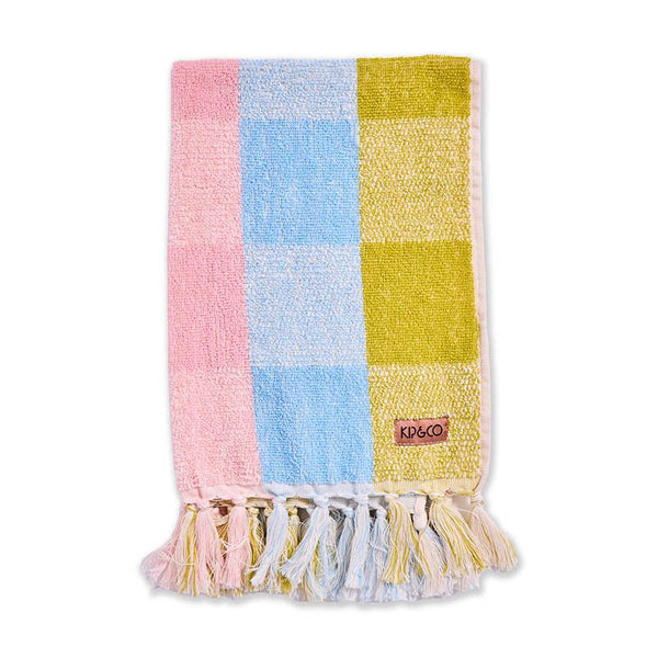 Find Corfu Tartan Terry Hand Towel - Kip & Co at Bungalow Trading Co.