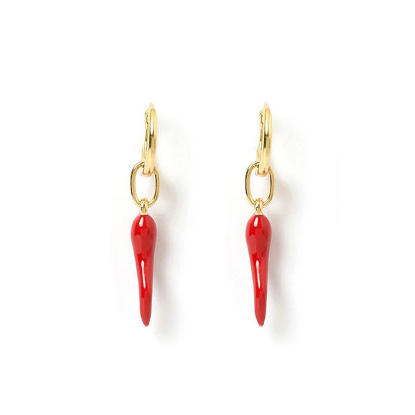 Find Cornicello Red Charm Earrings - Arms of Eve at Bungalow Trading Co.