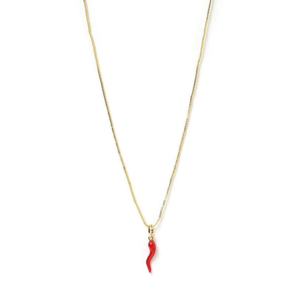 Find Cornicello Red Charm Necklace - Arms of Eve at Bungalow Trading Co.