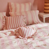 Find Cotton Candy Heart Frill Cushion - Kip & Co at Bungalow Trading Co.