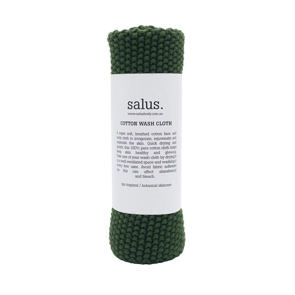 Find Cotton Wash Cloth Green - Salus at Bungalow Trading Co.