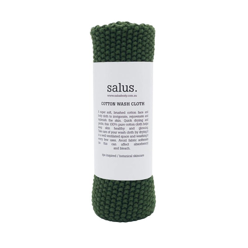 Find Cotton Wash Cloth Green - Salus at Bungalow Trading Co.