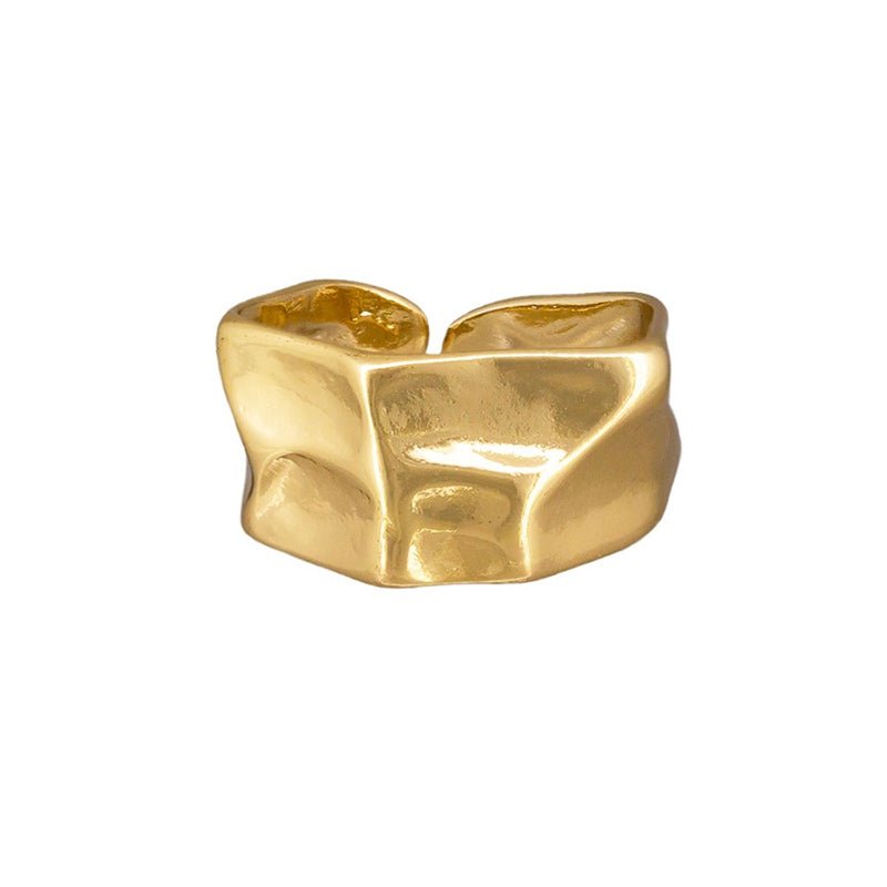 Find Crinkle Ring Gold - Tiger Tree at Bungalow Trading Co.