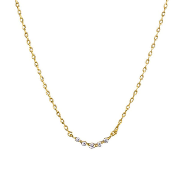 Find Crystal Dainty Bar Necklace - Tiger Tree at Bungalow Trading Co.