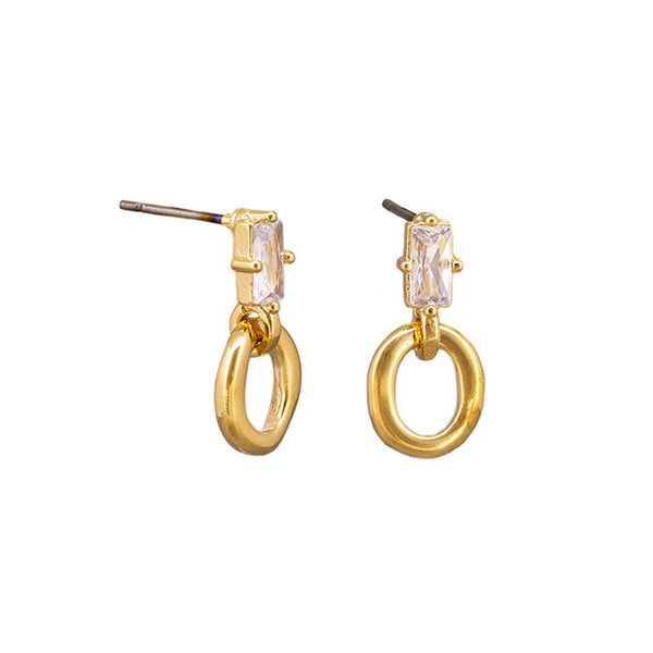 Find Crystal Oval Drop Earrings - Tiger Tree at Bungalow Trading Co.