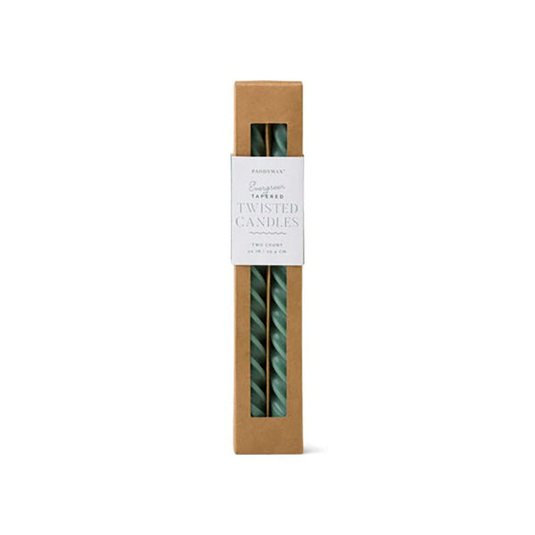 Find Cypress & Fir Twisted Tapers Evergreen - Designworks at Bungalow Trading Co.