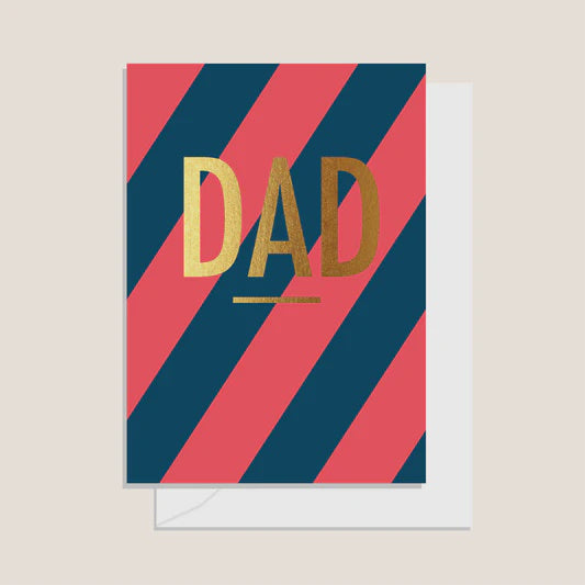Father's Day Red Stripe Card
