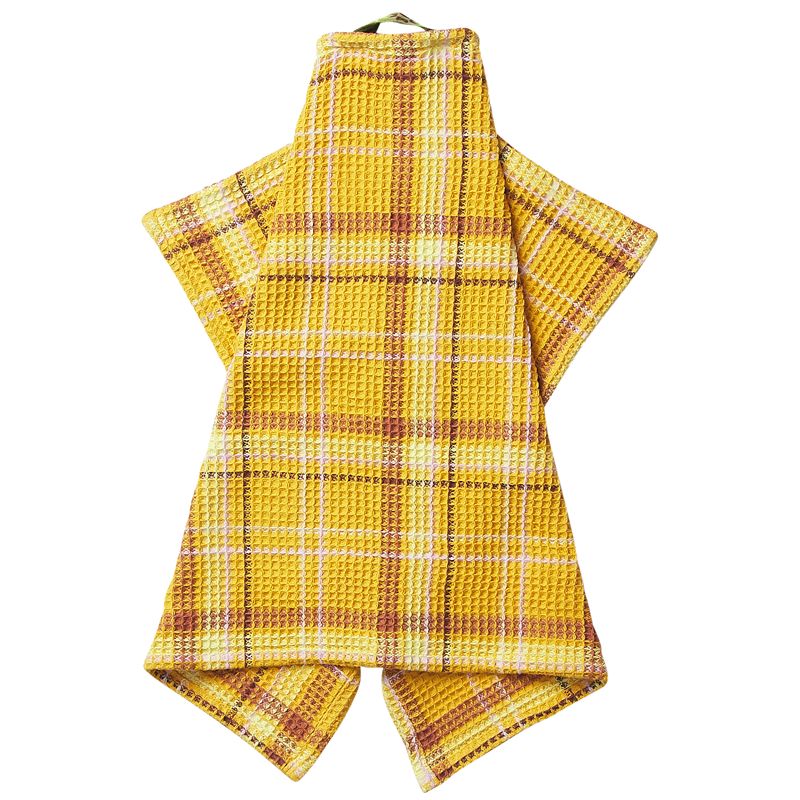 Frances Waffle Tea Towel Ochre