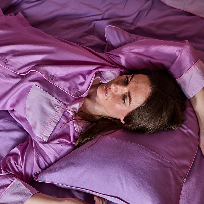 Glow in Lavender Bamboo Cotton Fitted Sheet