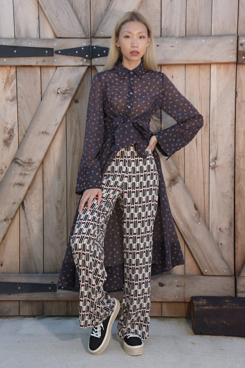 Find Deep Pockets Pant Geometric - Curate by Trelise Cooper at Bungalow Trading Co.