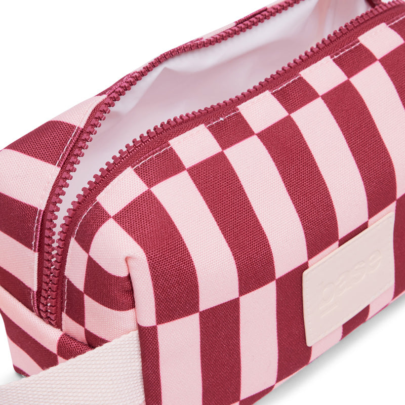 Ditty Base Burgundy/Peony Check