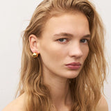 Find Dot Earrings Gold - Vanessa Baroni at Bungalow Trading Co.