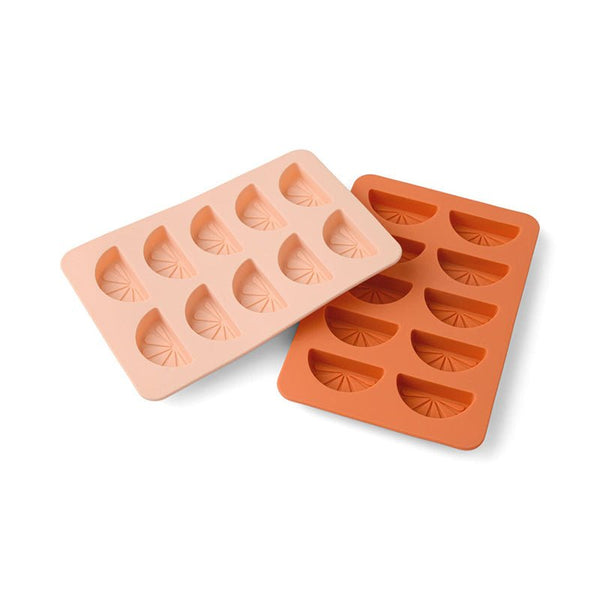 Find Dotty Citrus Wedge Ice Trays Set of 2 Orange + Blush - Designworks at Bungalow Trading Co.