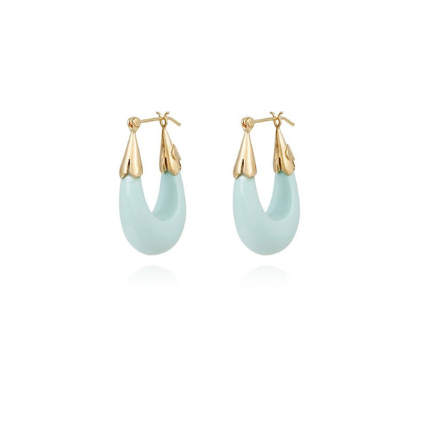 Find Ecume Blue Acetate Earrings - GAS Bijoux at Bungalow Trading Co.