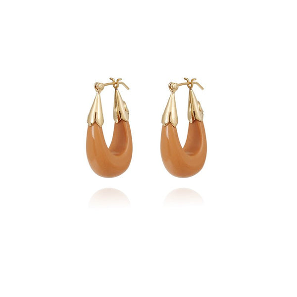 Find Ecume Coffee Acetate Earrings - GAS Bijoux at Bungalow Trading Co.