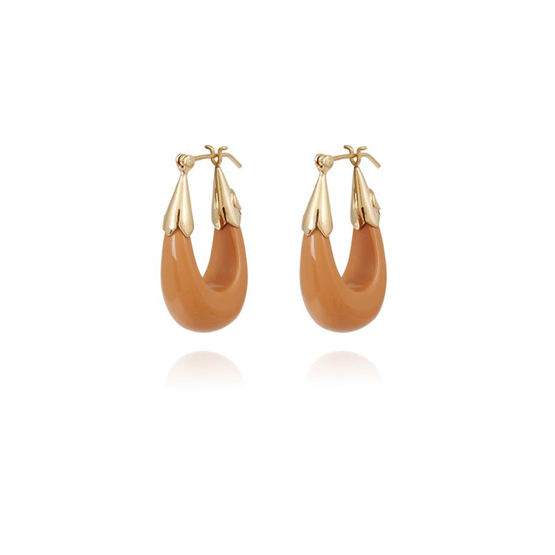 Find Ecume Coffee Acetate Earrings - GAS Bijoux at Bungalow Trading Co.