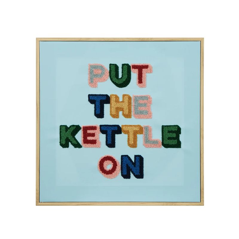 Put The Kettle On Tufted Wall Art